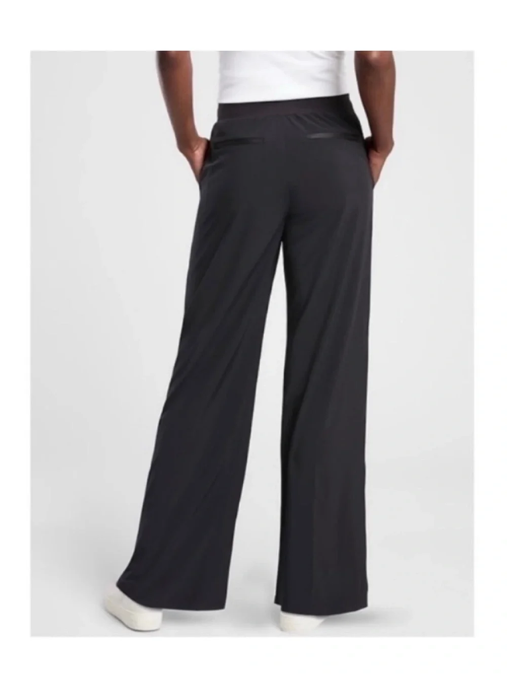 Athleta Nolita Wide-Leg Pull-On Pants in Black - Picture 3 of 7
